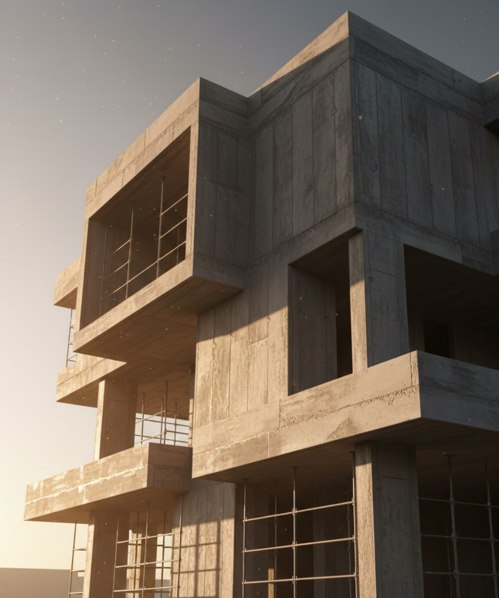 Detalle constructivo de alta gama en proceso