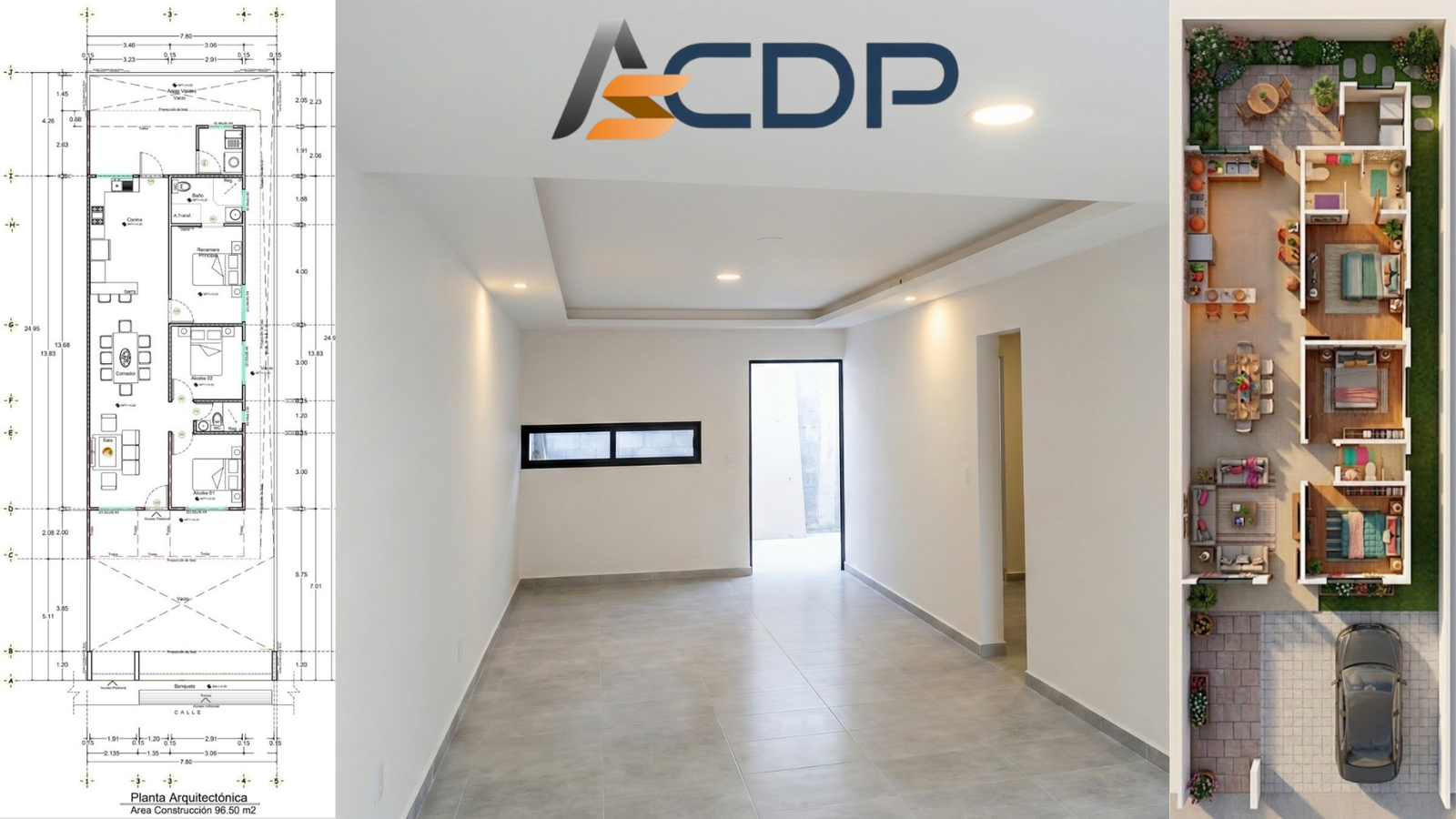 96.50 m² de Pura Estrategia: Cuando la realidad supera al render