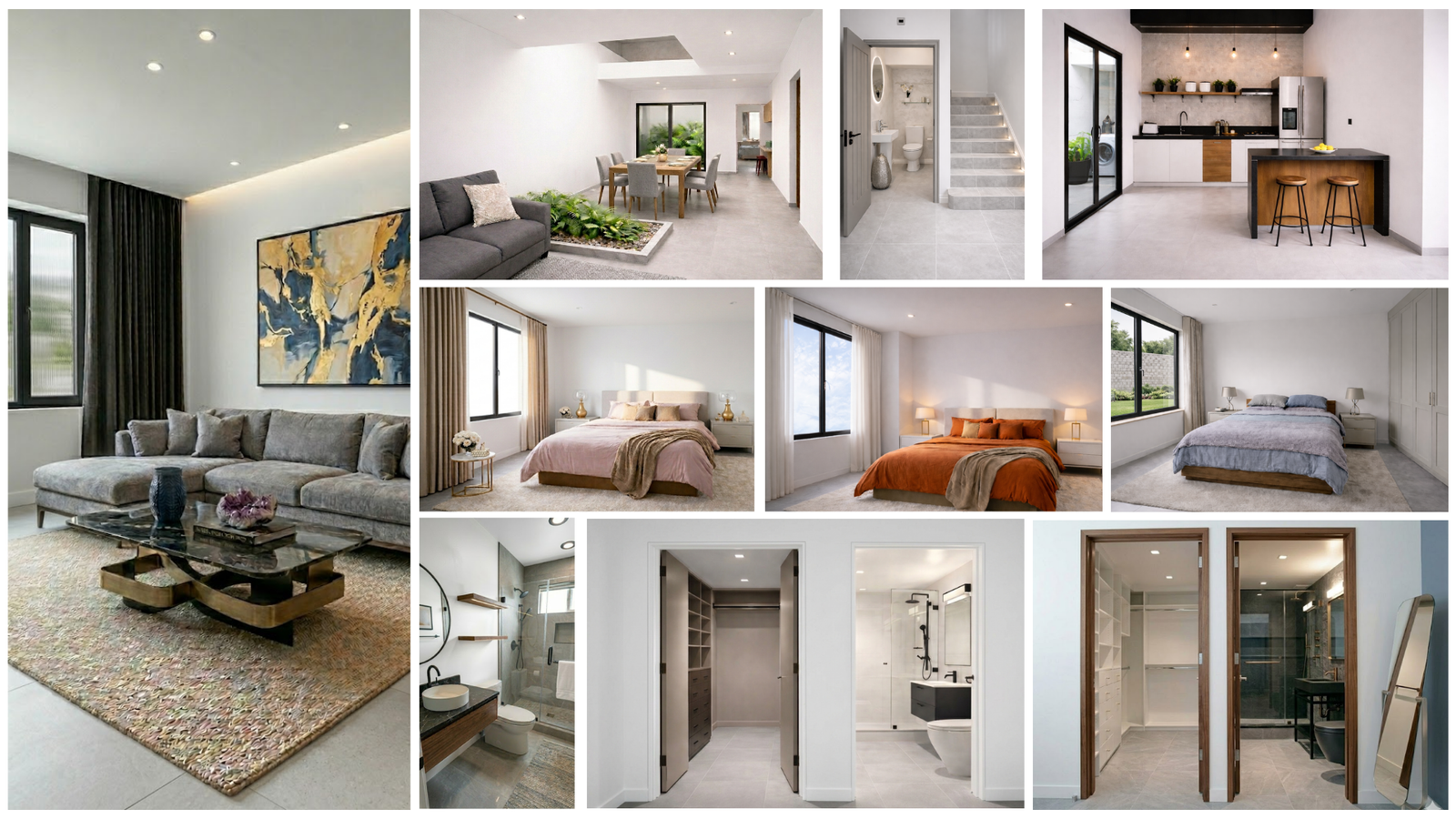 Detalle de interiores y vestidor